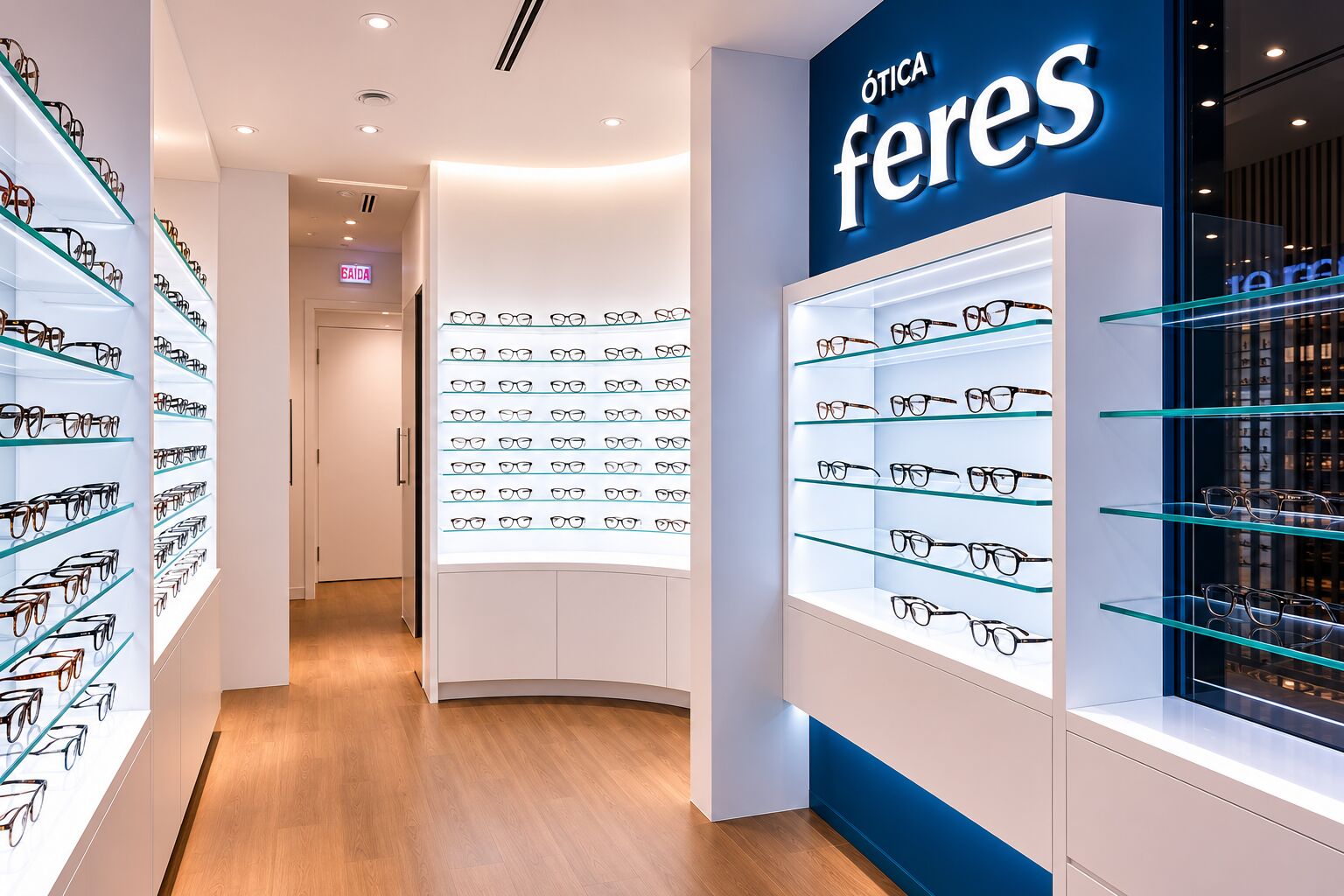 Interior da Ótica Feres